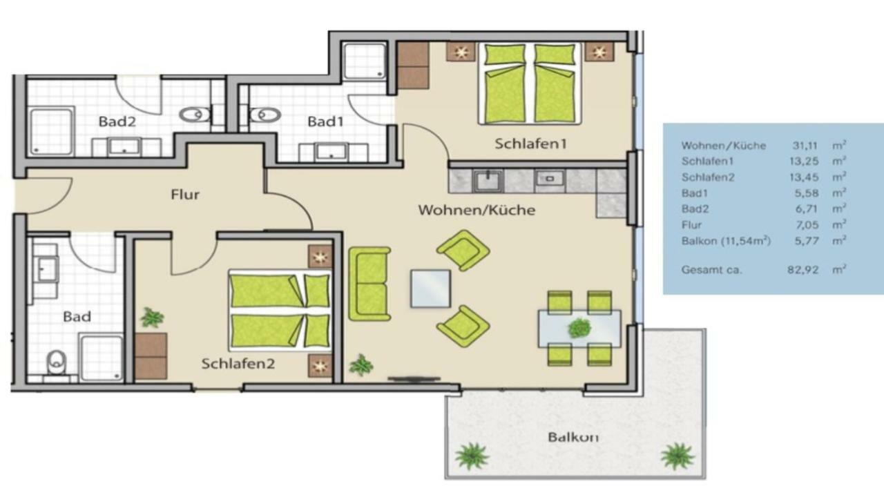 Villa Louisa - Liegestuhl 45 Sellin  المظهر الخارجي الصورة